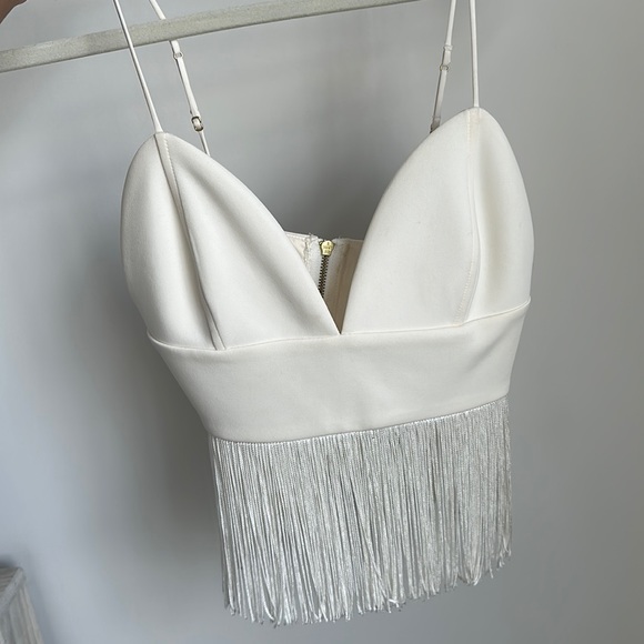 White crop top from express. - Picture 1 of 3